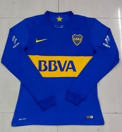 2015-16 Boca Juniors LS Home Soccer Jersey